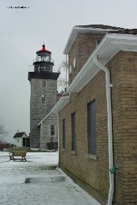 Fog signal and the lighthouse.