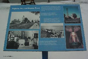 A sign on the grounds.