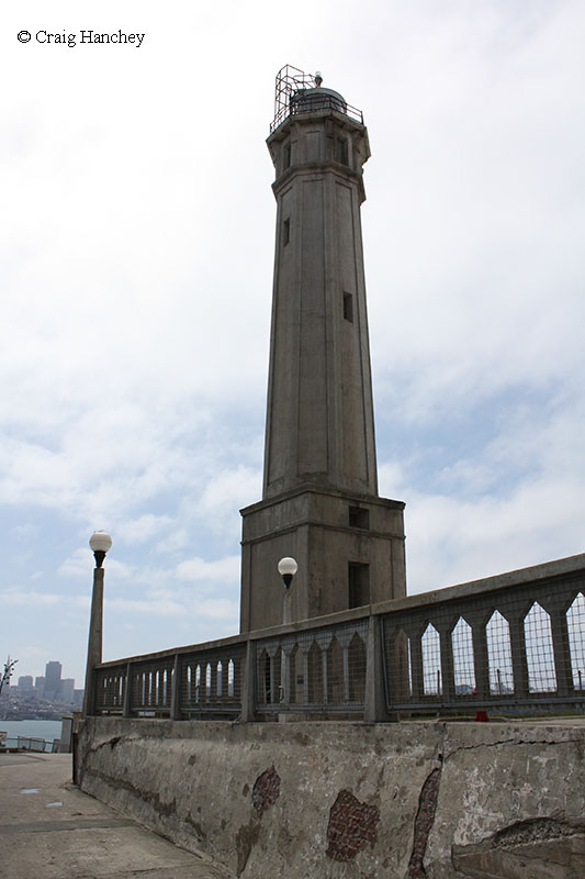 Photo of the Alcatraz Island Lighthouse.