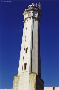 Close up of the Alcatraz light.