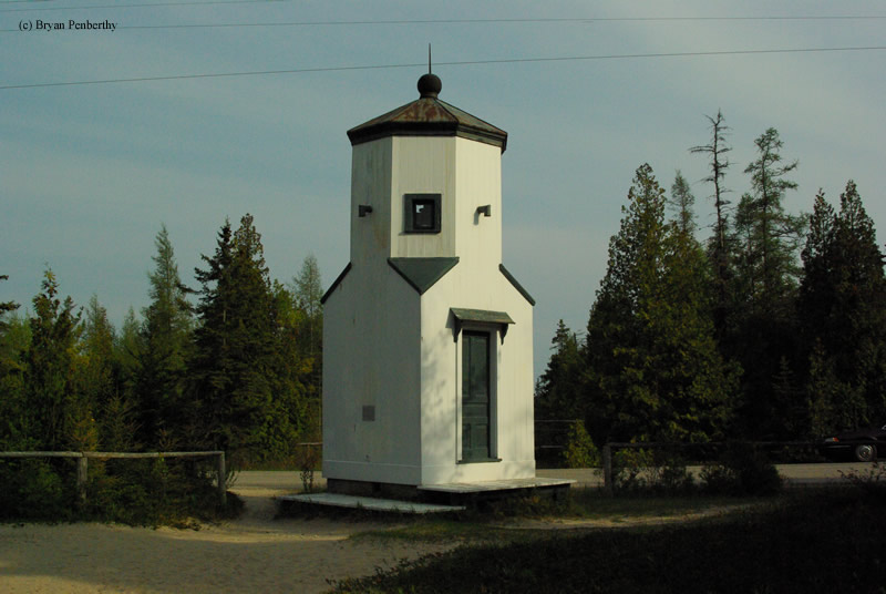 Photo of the Baileys Harbor Front Range Lighthouse.