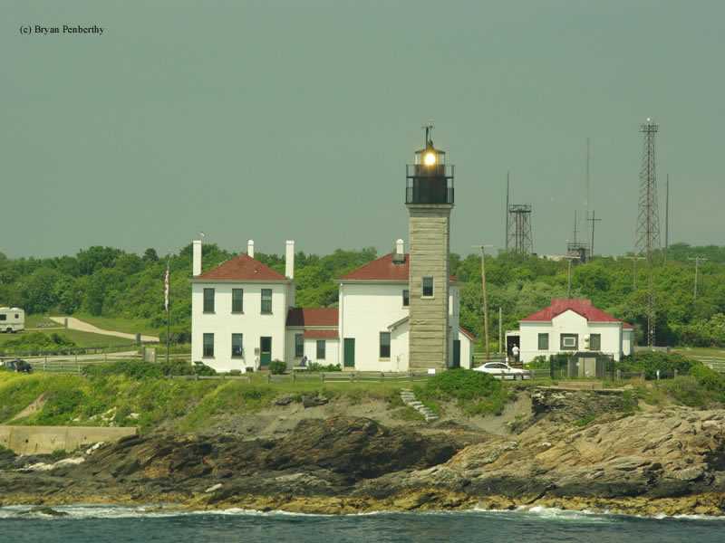 Photo of the Beavertail Lighthouse.