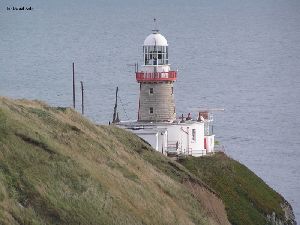 Close up of the Baily Lighthouse.
