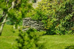 Rock pile. Looks like it might be a well.