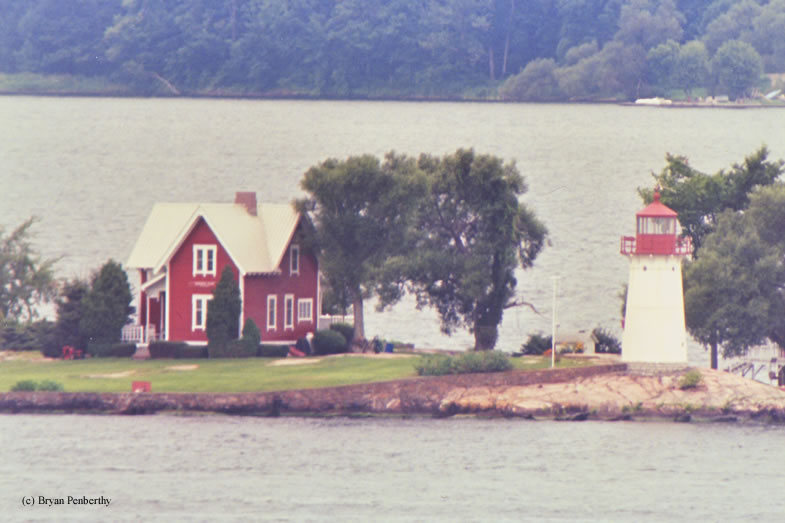 Photo of the Crossover Island Lighthouse.