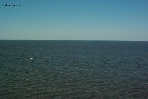 A boater out on the lake.