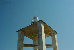 Close up of the light.
