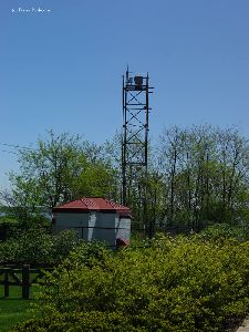 The steel tower.