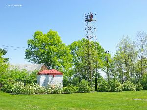 The steel tower.
