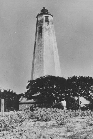 U.S. Coast Guard Archive Photo of the Bald Head Island Lighthouse