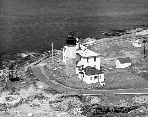 U.S. Coast Guard Archive Photo of the Beavertail Lighthouse