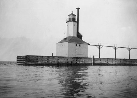 U.S. Coast Guard Archive Photo of the Michigan City East Pierhead Lighthouse