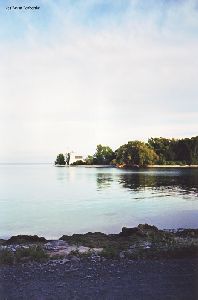 A distance shot from across the inlet.