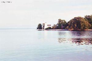 Distance shot of the two lighthouses.