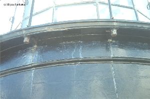 PRE MOVE: The salty ocean air takes its toll on the tower.
