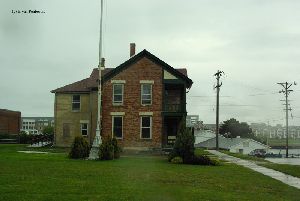 Side view of the residence.