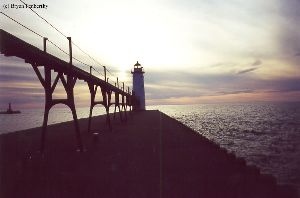 Sunset at the lighthouse.