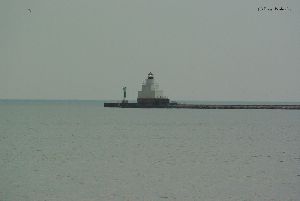 Distance shot out on the breakwater.