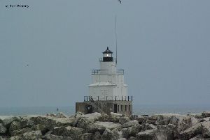Close up of the lighthouse.
