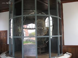 Massive Fresnel lens on display.