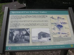 "Lifeboat Station" sign.