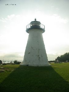 The tower blocking the sun.