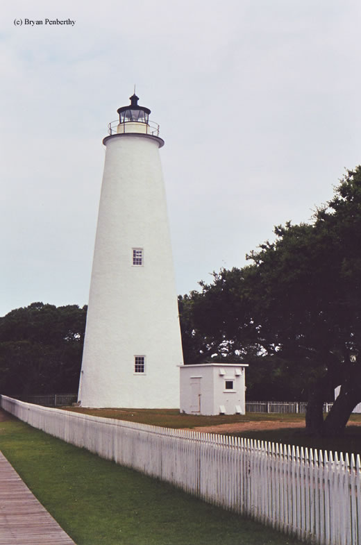 Photo of the Ocracoke Island Lighthouse.