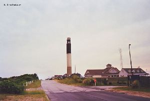 Oak Island Lighthouse from up the street.