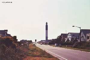 The light sits in a neighborhood.