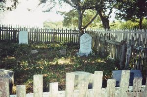 Cemetery behind the lighthouse.