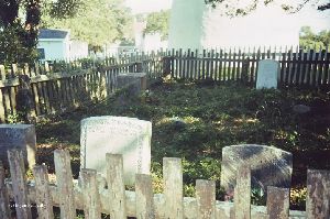 Cemetery behind the lighthouse.