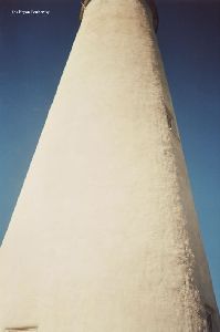 The side of the tower.