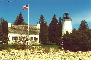 Lighthouse and keeper