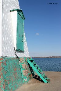 Door and stairs leading to the tower.
