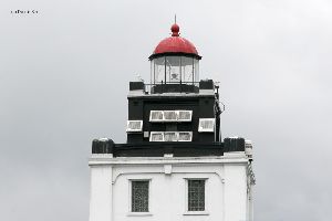 Solar panels power the lighthouse.