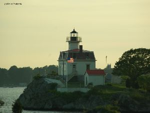 Close up of the lighthouse.