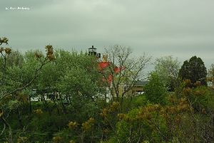 The lighthouse from Upper Lake Park.