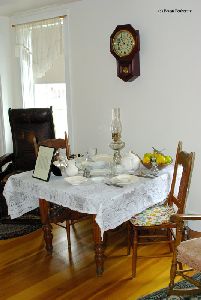 Interior shot: the dining room.