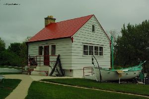 The boat house.