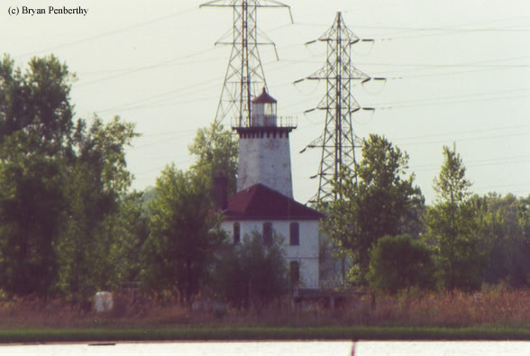 Photo of the Saginaw River Rear Range Lighthouse.