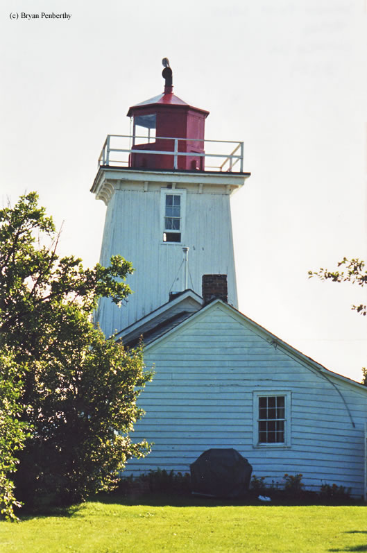 Photo of the Salmon Point Lighthouse.
