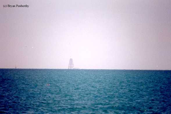Photo of the Sand Key Lighthouse.