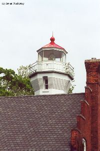 Close up of the lens and roof line.
