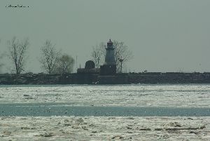 Ice still sits in the harbor.