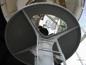 Rotating mechanism for the Fresnel lens.