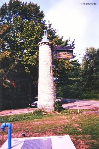 Distance shot of lighthouse.