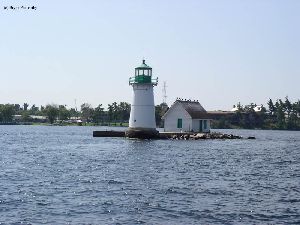 Beautiful close up shot of the lighthouse.