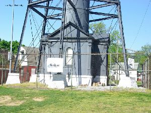 The base of the tower.