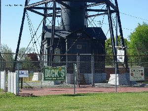 Front side of the tower.