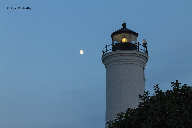 Photo of the Tibbetts Point Lighthouse.